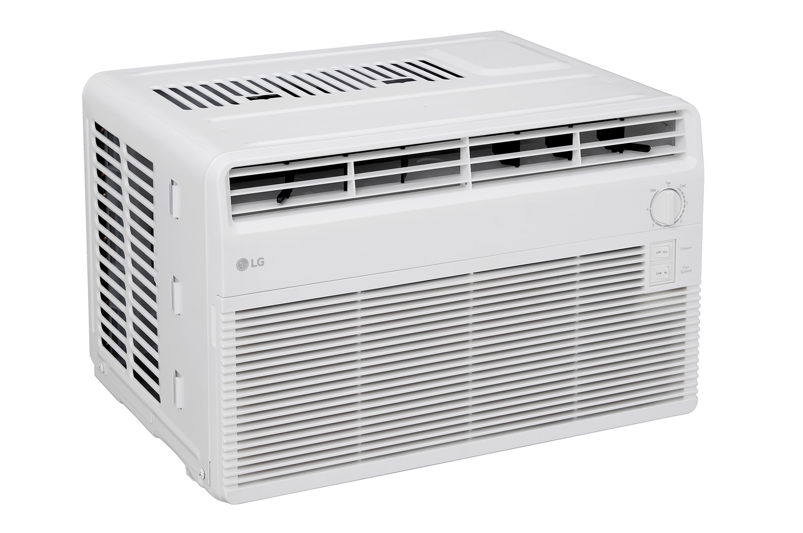 Back view of window air conditioner