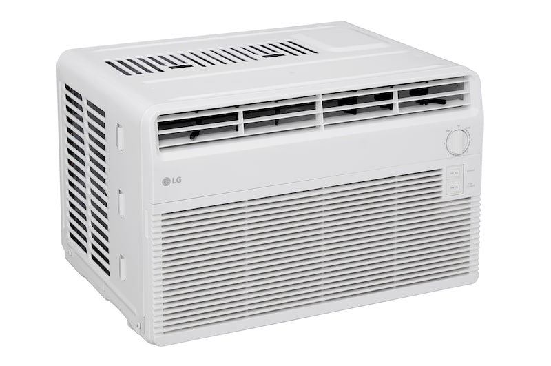 Back view of window air conditioner