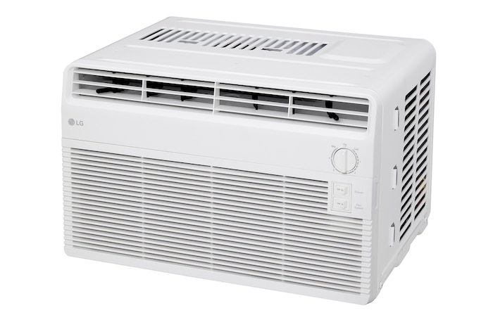 Back view of window air conditioner