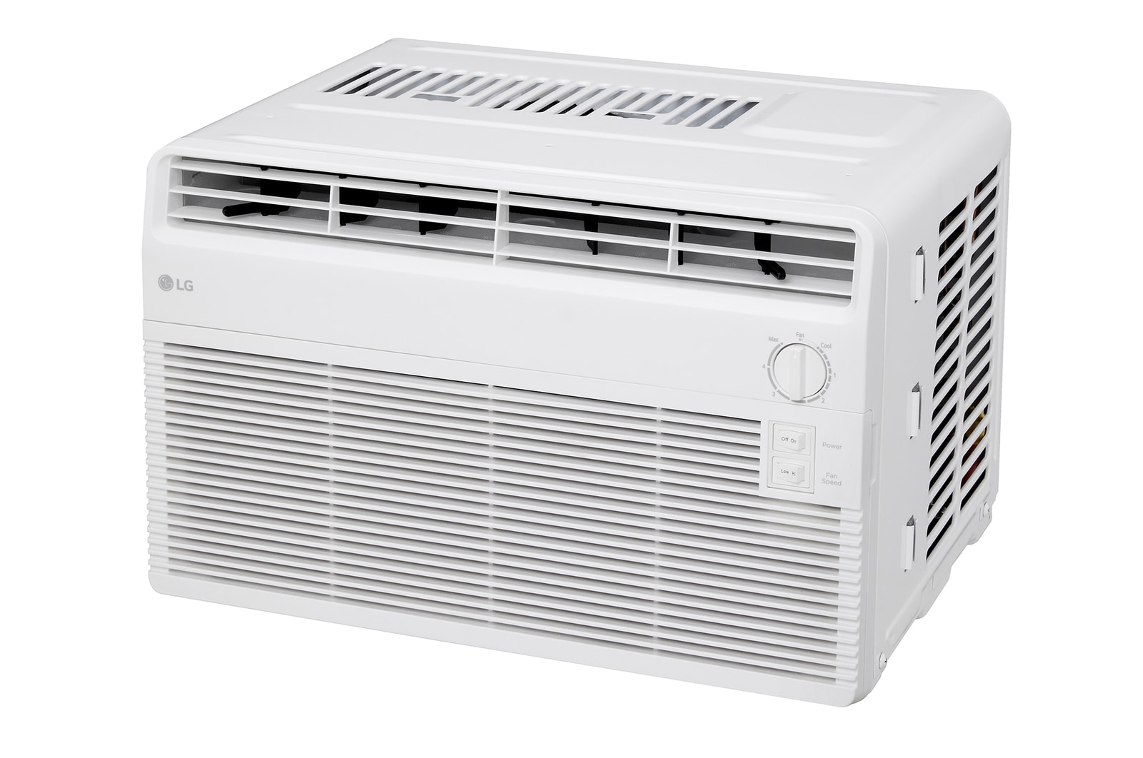 Back view of window air conditioner
