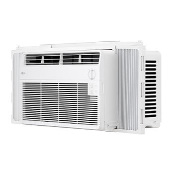 Back view of window air conditioner
