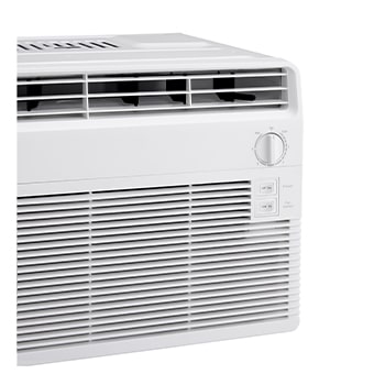 Side view of window air conditioner