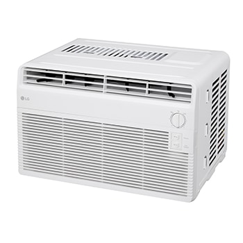 Back view of window air conditioner