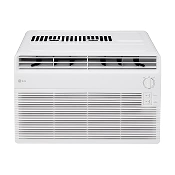 Back view of window air conditioner