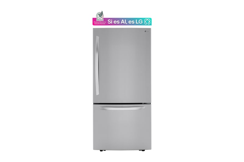 LG Refrigerador  con Congelador Abajo  26 pies cúbicos - Acero Inoxidable con Filtro de Aire  | LINEAR INVERTER, LB26BGS