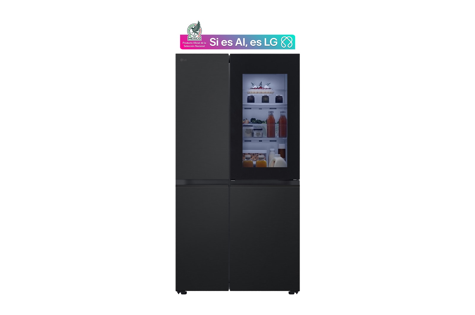 Front view with light