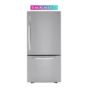 LG Refrigerador  con Congelador Abajo  26 pies cúbicos - Acero Inoxidable con Filtro de Aire  | LINEAR INVERTER, LB26BGS