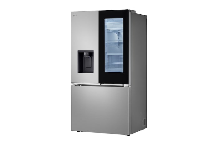 Refrigerador : LG GM89SXD con DoorCooling+: gráfico y efecto visual que demuestran un enfriamiento más rápido y uniforme, especialmente en la puerta.
