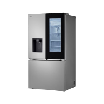 Refrigerador : LG GM89SXD con DoorCooling+: gráfico y efecto visual que demuestran un enfriamiento más rápido y uniforme, especialmente en la puerta.