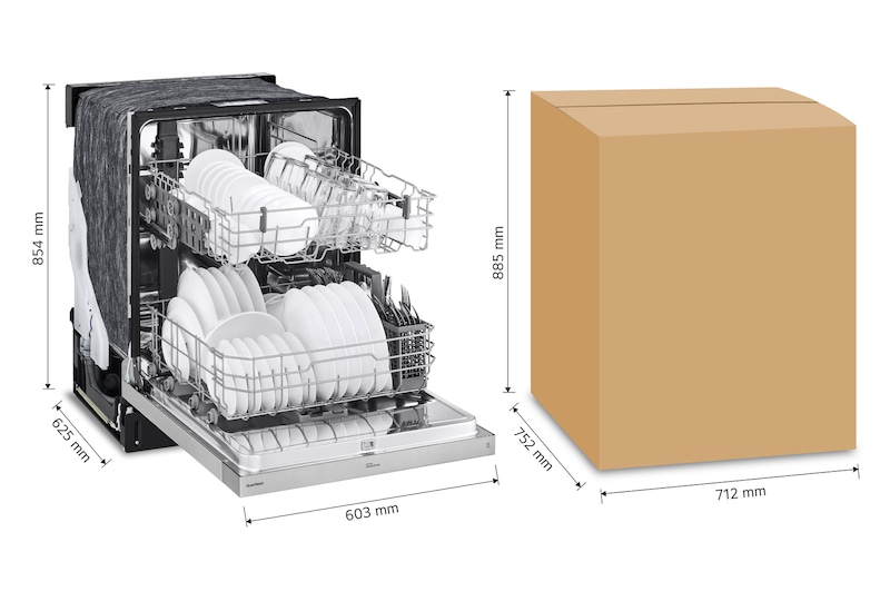 LG Lavavajillas LG QuadWash™ de Empotre, LDFN3432T