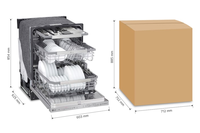 LG Lavavajillas LG QuadWash™ TrueSteam™ Empotre, LDP6810SS