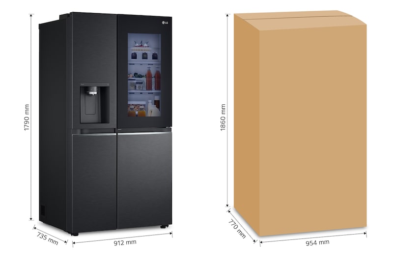 LG Refrigerador Side by Side 22pies³ InstaView™, VS22XCT