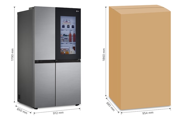 LG Refrigerador LG SidebySide 27.83 pies³ InstaView™, VS27BXQP