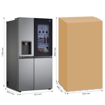 LG Refrigerador Side by Side 27pies³ InstaView™, VS27GNIP