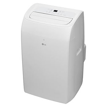 Right-side view of a portable air conditioner