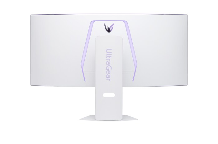 side view of a tilted monitor