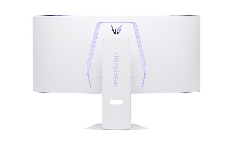 side view of a tilted monitor