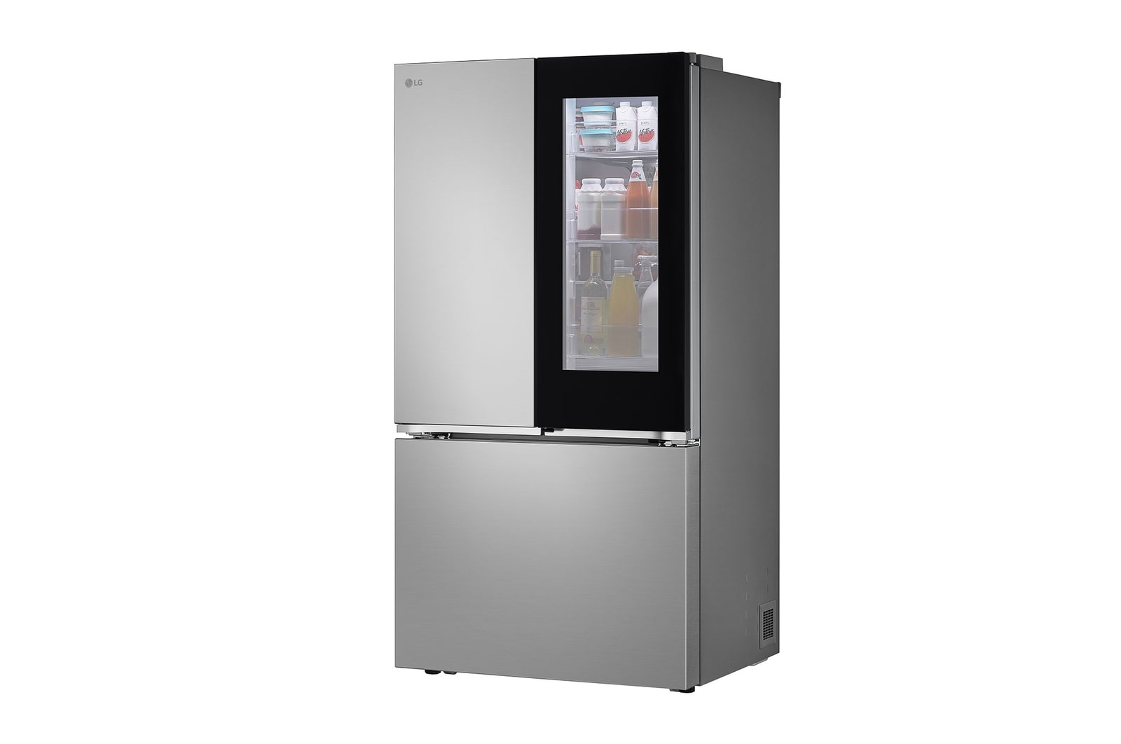 Close up view of touch panel.