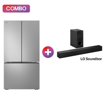 Refrigerador LG French Door 32 pies + 4.1 canales Barra de sonido LG para TV con Dolby Digital SH5A