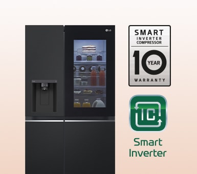 Garantía de 10 años del lado derecho, logo smart inverter