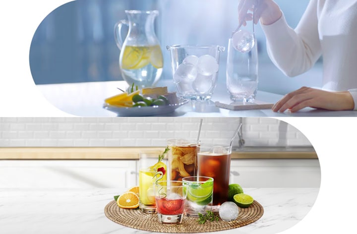 Prepara automáticamente hielo redondo de lenta fusión en casa sin esfuerzo. Diviértete como un profesional y mantén las bebidas bien frías durante mucho tiempo.