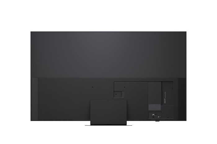Vista trasera de la LG QNED83 TV