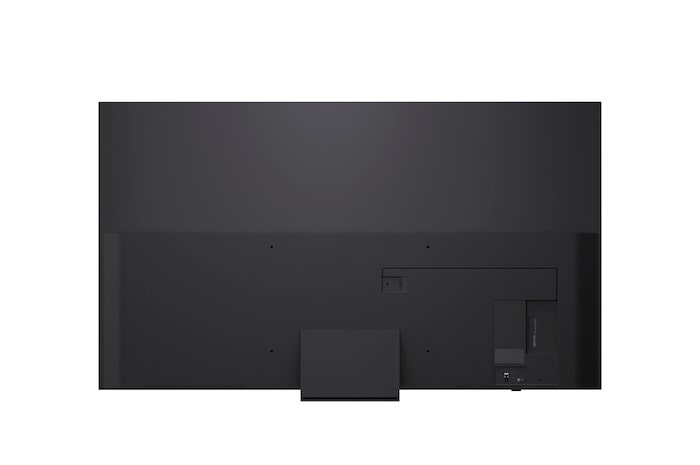Vista trasera de la LG QNED83 TV