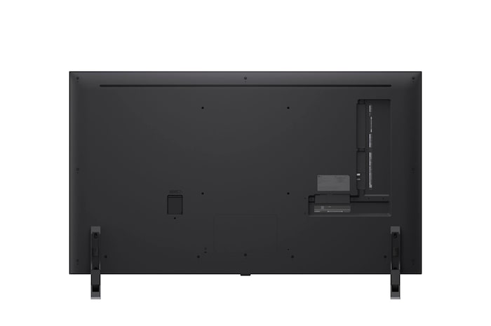 Vista posterior del TV LG QNED evo QNED85