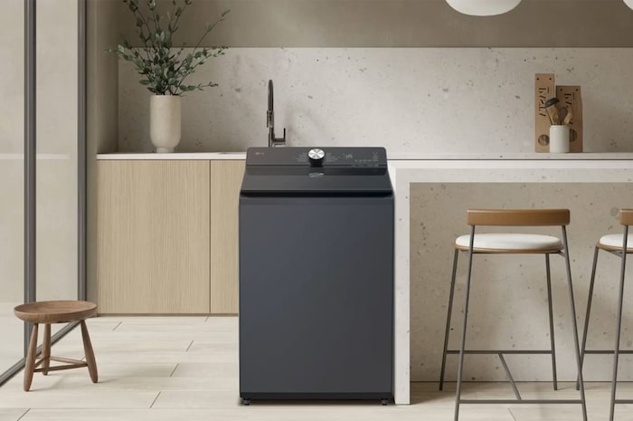 Lifestyle image of top loading washing machine