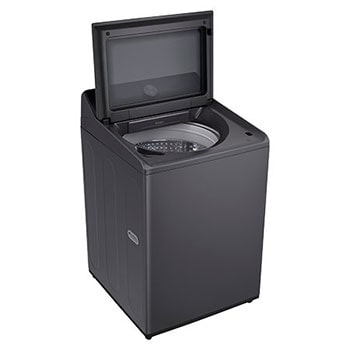 back view of top loading washing machine