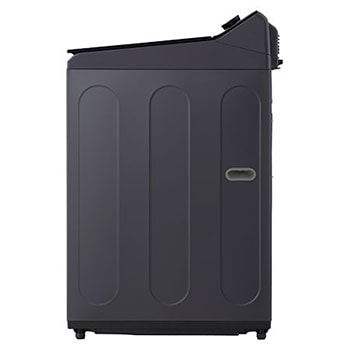 left side view of top loading washing machine