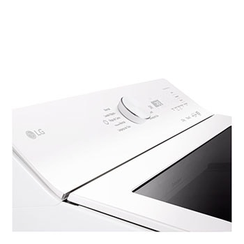 Beige blouse with digital overlay on LG washer, representing AI Wash fabric detection.