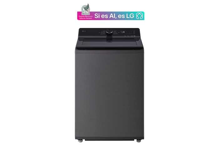 Front view of 23kg Top Loading Washing Machine Essence Graphite - AI DD™, 6 Motion™, TurboWash™ WT25PBTX6.APBELAT
