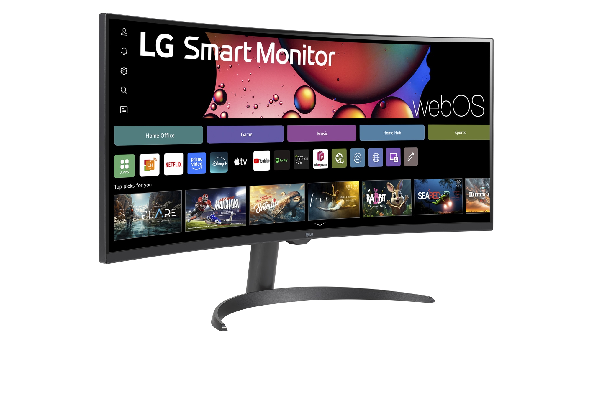 Monitor LG Smart 34” 21:9 Curvo WQHD (3440x1440) con webOS | LG México