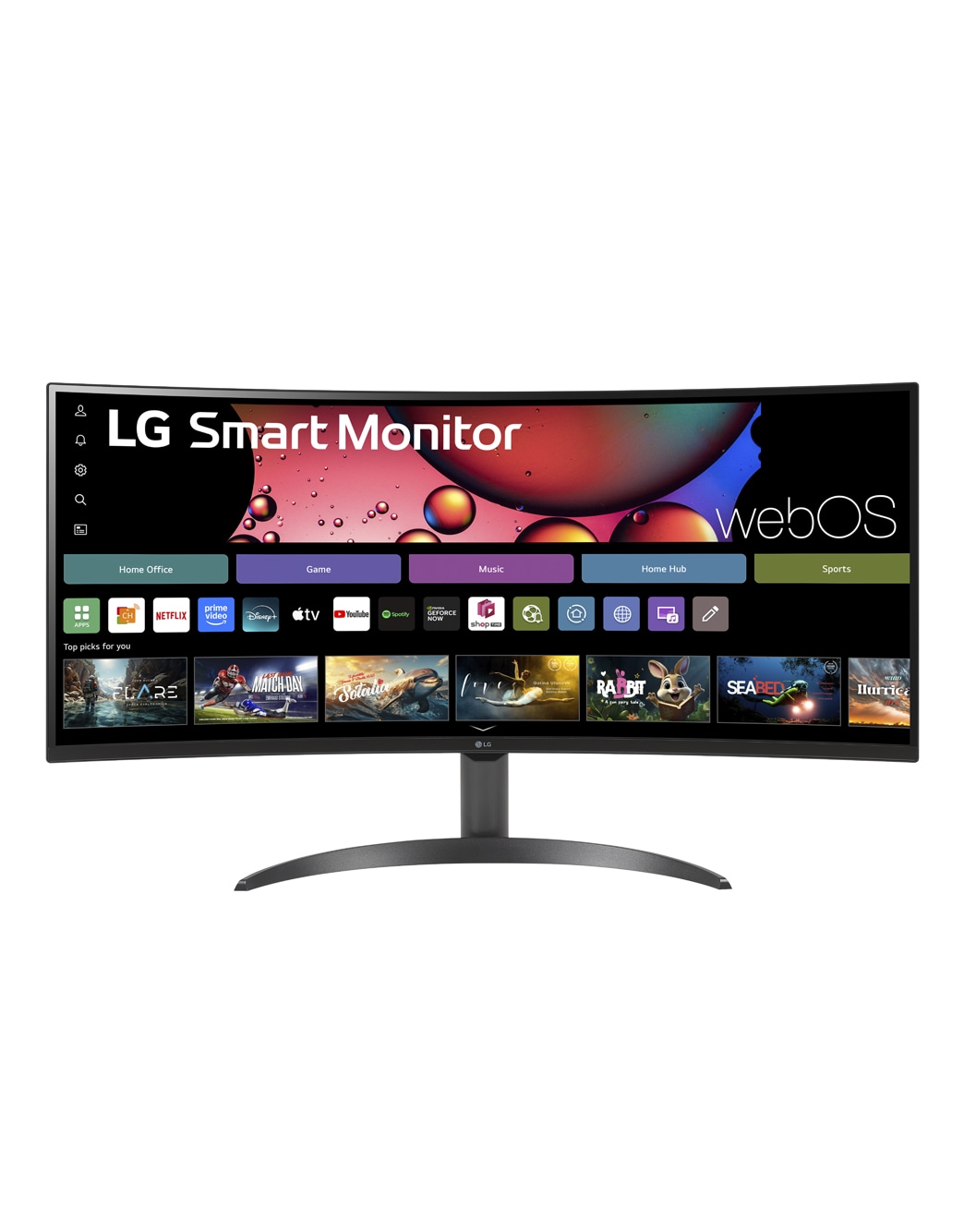 Monitor LG Smart 34” 21:9 Curvo WQHD (3440x1440) con webOS | LG MX