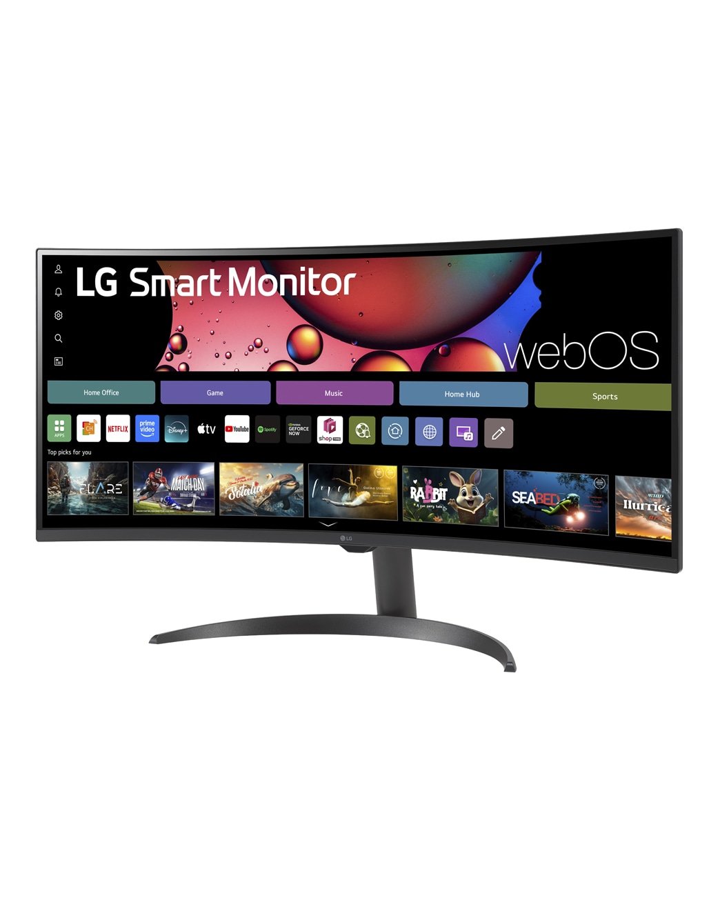 LGエレクトロニクス　34SR60QC-B（34インチ／2024年製） smart-monitor-34sr60qc-2024-