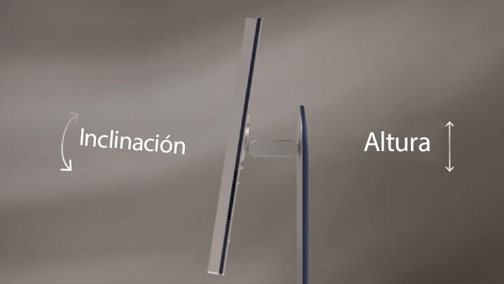 Un vídeo que muestra el diseño y la capacidad de ajuste del monitor UltraFine.