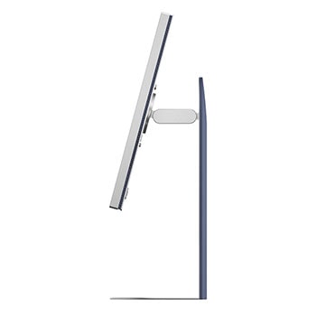 90 degree side view with tilted screen