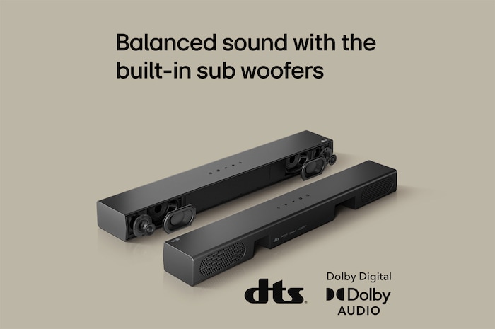 USP card: Balanced sound with the built-in sub woofers