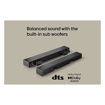 USP card: Balanced sound with the built-in sub woofers