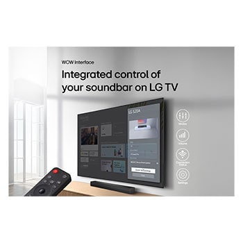 USP card: WOW Interface Integrated control of your soundbar on LG TV