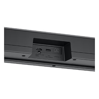 Rear view of soundbar