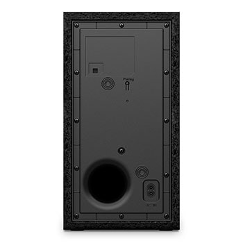 Rear view of subwoofer