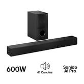 4.1 canales LG Barra de Sonido para TV con sonido potente SH5A
