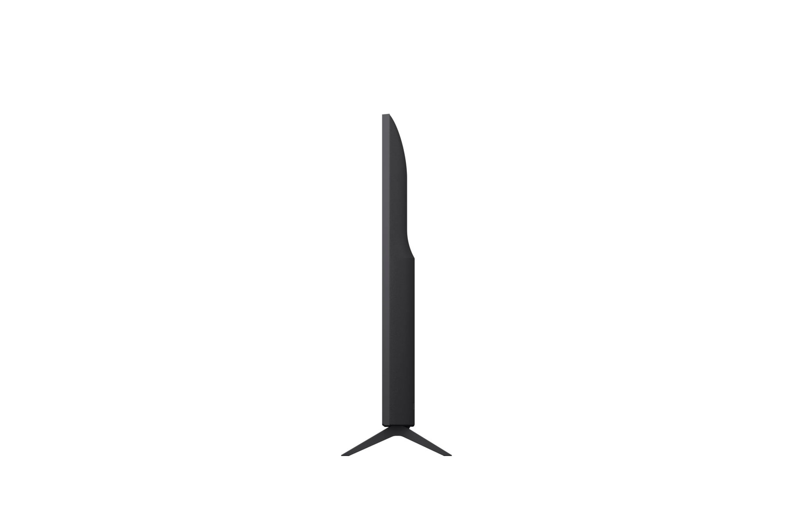 Vista lateral izquierda de la LG UHD UA75 TV.