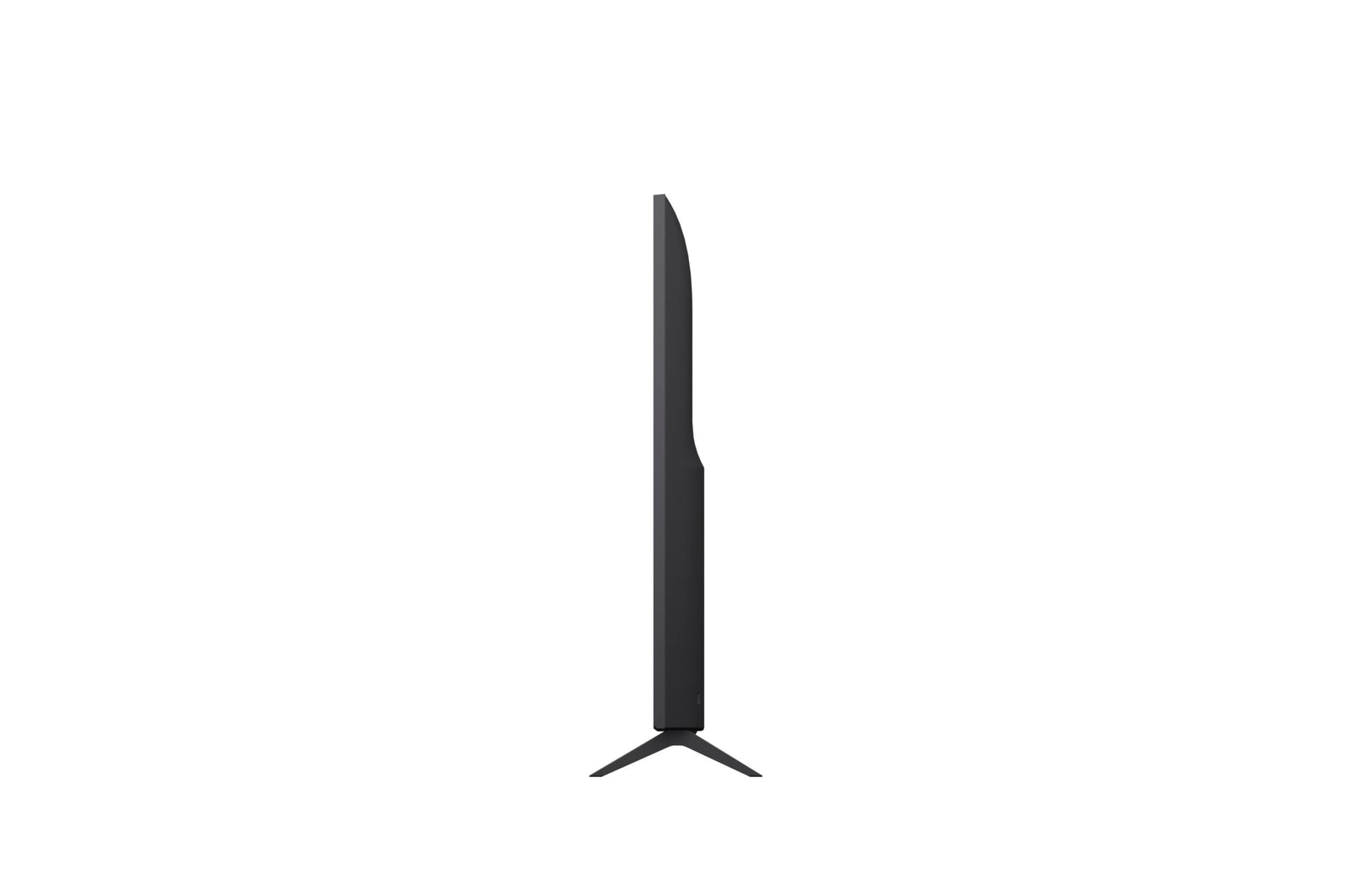 Vista lateral izquierda de la LG UHD UA75 TV.