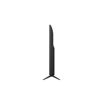 Vista lateral izquierda de la LG UHD UA75 TV.