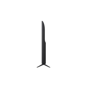 Vista lateral izquierda de la LG UHD UA75 TV.