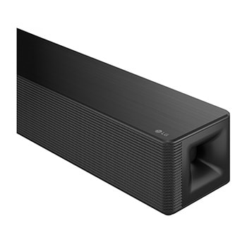 Primer plano del lado derecho de la barra de sonido