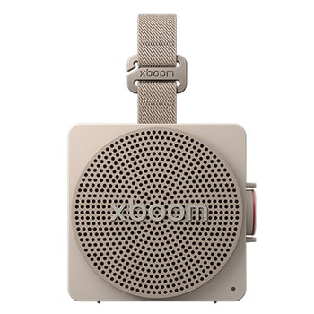 Front view of LG xboom Grab by will.i.am | Bluetooth Speaker | xboom Signature Sound with Ultimate Portability